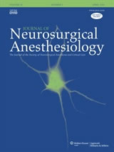 Sommaire des revues: Journal of Neurosurgical Anesthesiology