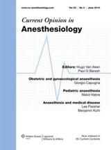 Sommaire des revues: Current Opinion in Anesthesiology